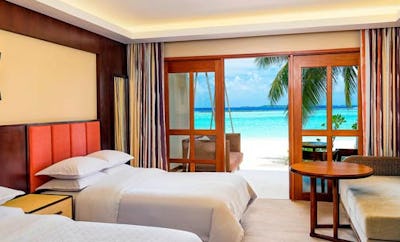 Deluxe Guest room, 2 Doubles, Beach view