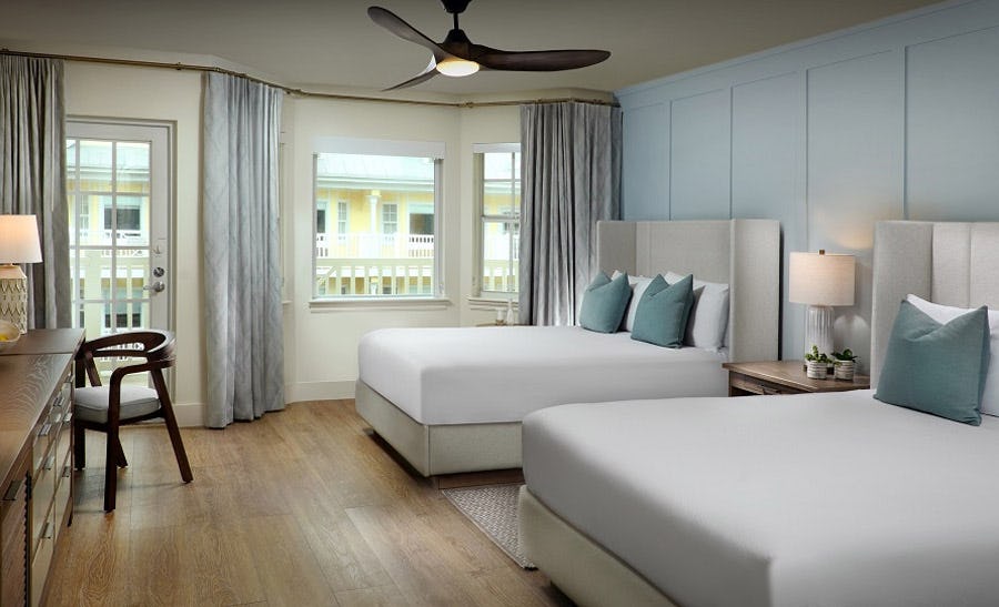 Partial Ocean View Two Queen Balcony