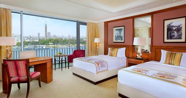 Club lounge access, Deluxe Guest room, 2 Doubles, Nile view, High floor