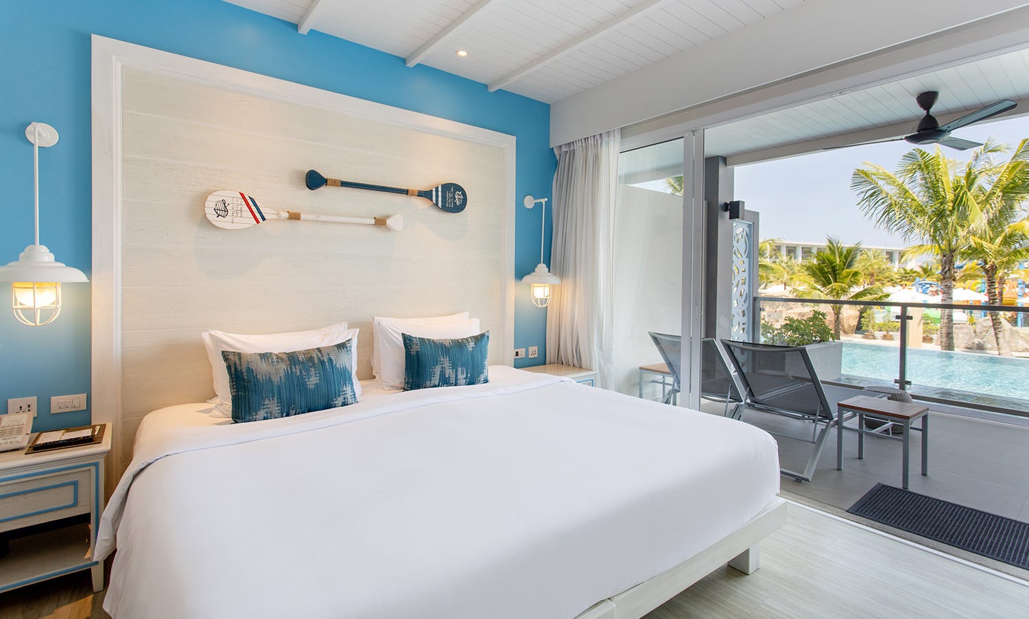 Pool Access Family Room Aqua Wing