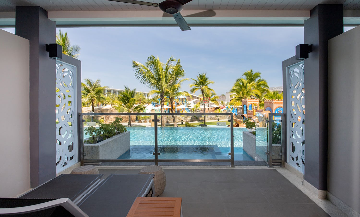 Pool Access Family Room Aqua Wing