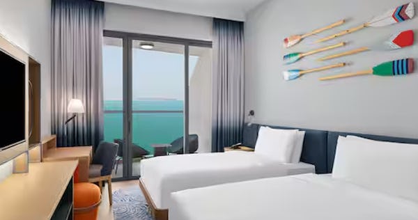 TWO DOUBLE BEDS ROOM WITH SEA VIEW