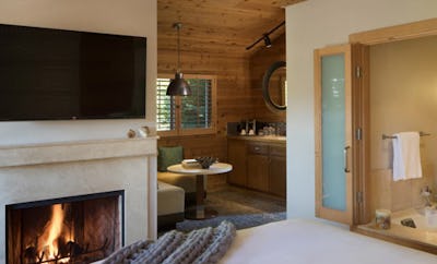 Ventana Fireplace Guestroom