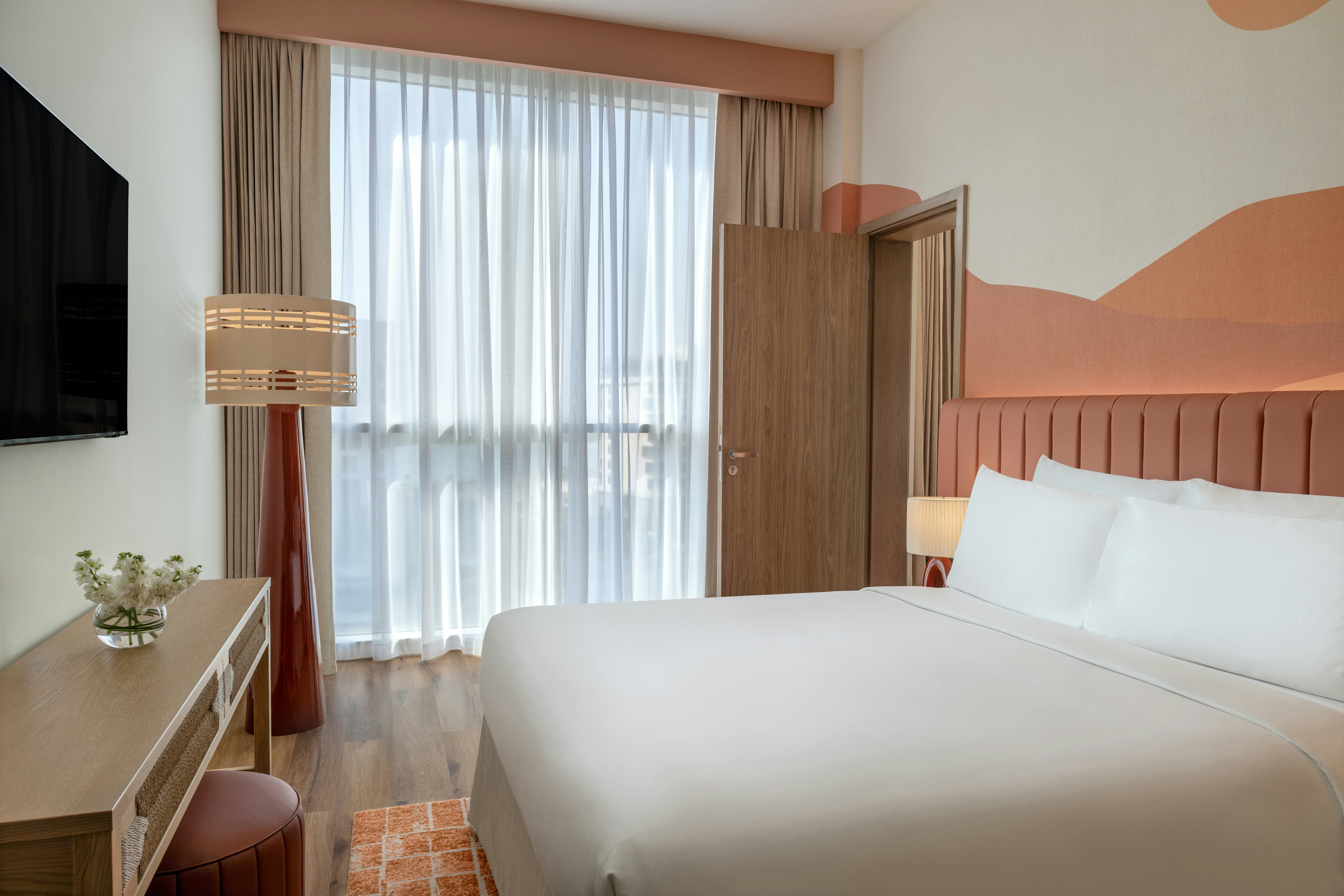 1 Queen Deluxe Family Room Plaza View Sofa Bed